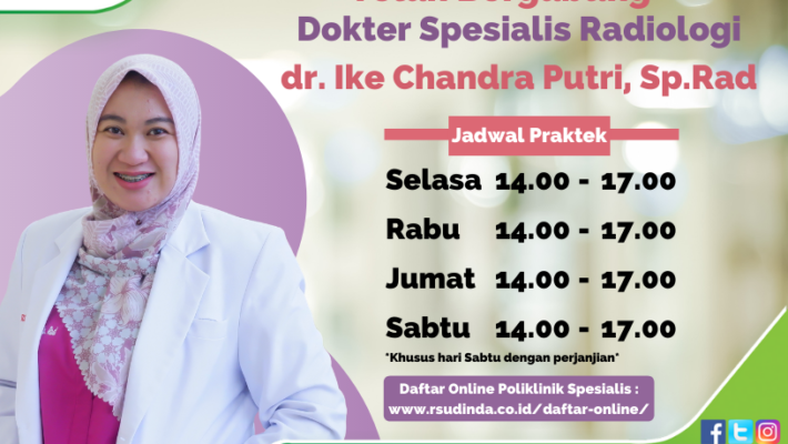 Telah Bergabung dr. Ike Chandra Putri, Sp.Rad di RS Dinda