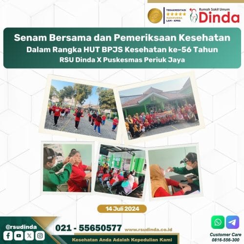 Senam Bersama dan Pemeriksaan Kesehatan oleh dr. Agustinus Betha, Sp.THT-BKL