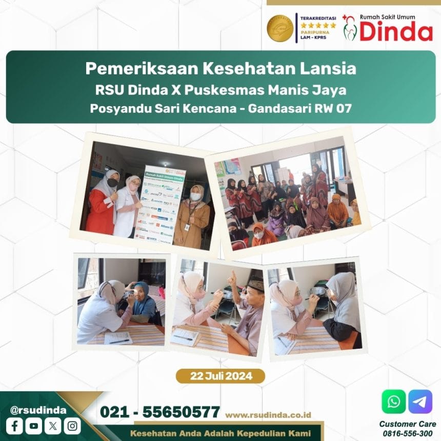 Pemeriksaan Kesehatan Lansia di Posyandu Sari Kencana